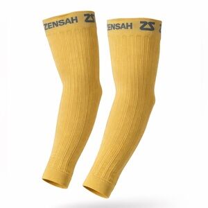 Zensah Yellow Arm Compression Sleeves | Size S/M | Made in USA | Pickleball